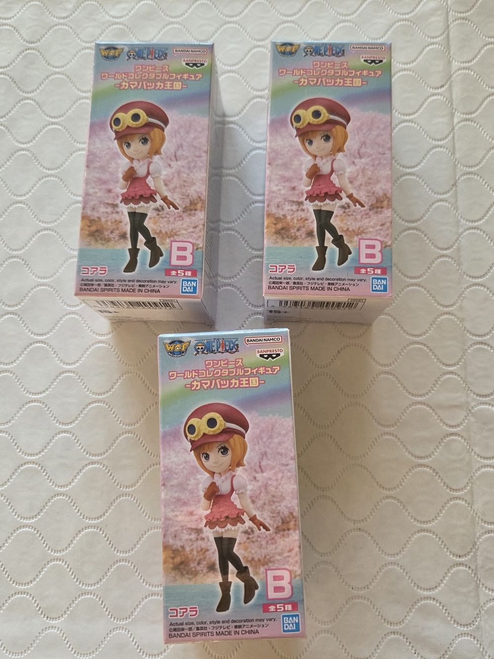 One Piece WCF Kamabakka Kingdom Koala Box B Mini Figure Lot of 3